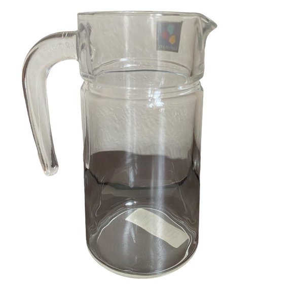 Luminarc Glass Pitcher Creamer 5" Tall Made in France NWT - Picture 3 of 14